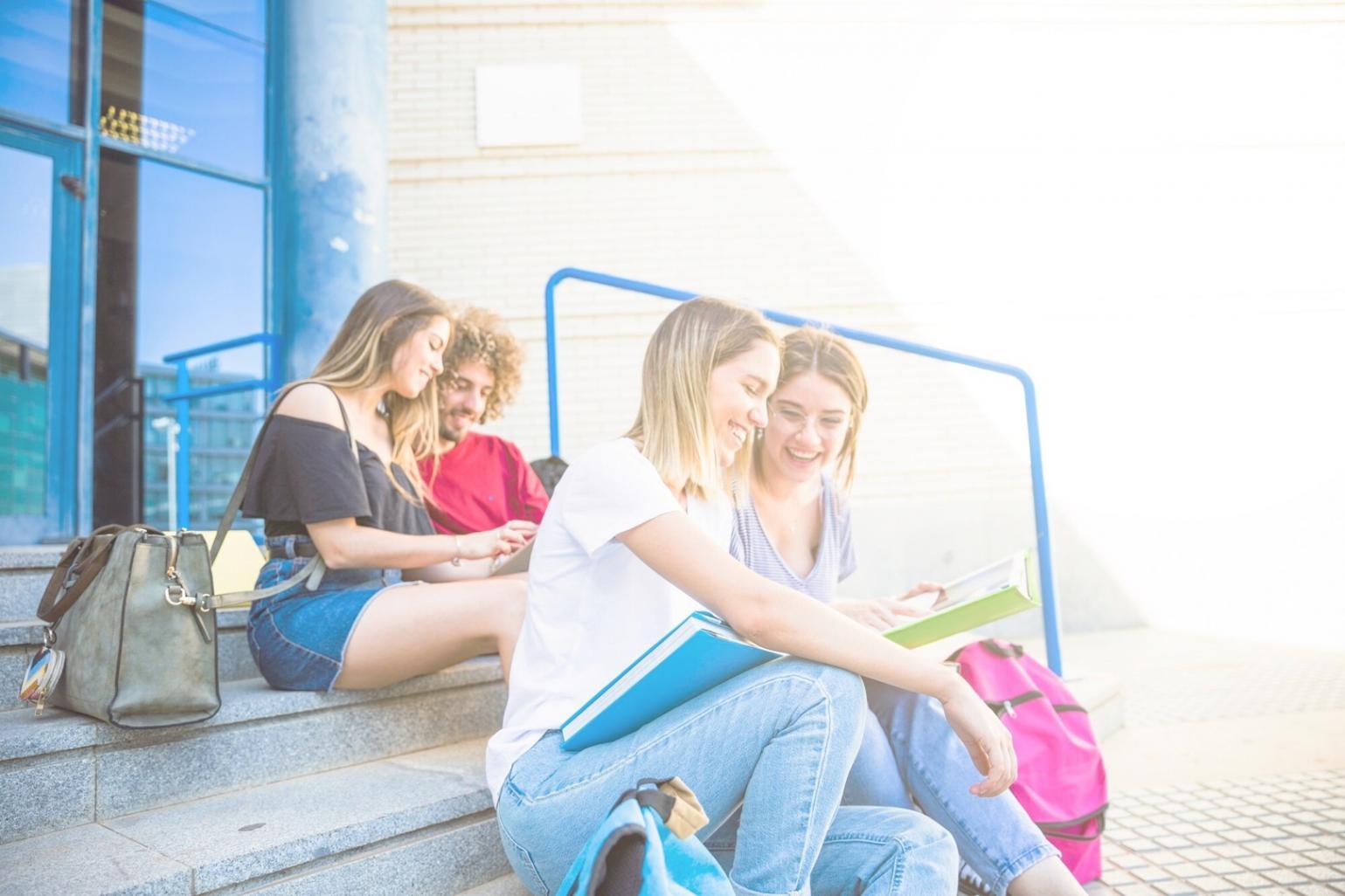 Étudiants travaillant ensemble sur des analyses financières